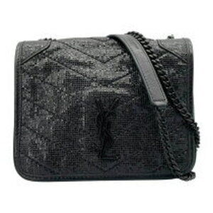 Saint Laurent Niki Shoulder Bag Black Leather